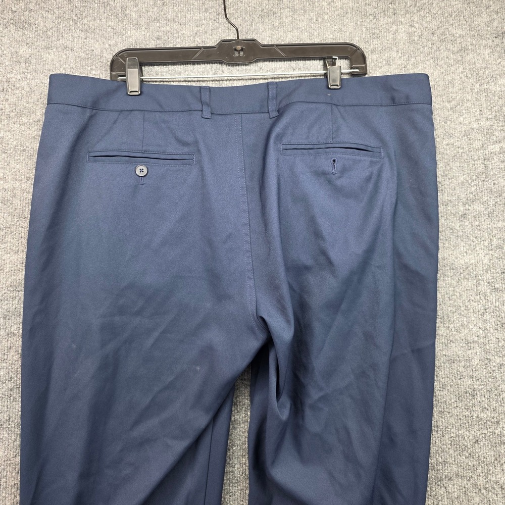 Mizzen Main Mens Navy Blue Dress Pants Flat Front Casual Office Wear Size 40x32 - Picture 3 of 8